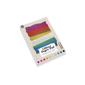 Karton A4 Glitter 180 gr. 10 farver 